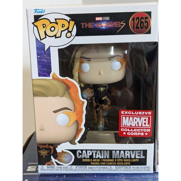 Marvel Collector Corps Funko Pop Goose W/ Flerkittens 1266 & Captain Marvel 1265 - Picture 8 of 8